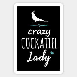 Crazy Cockatiel Lady Sticker